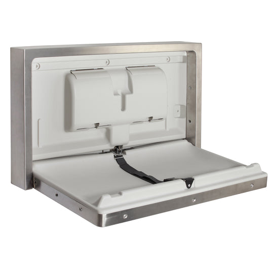 Baby Change Table Horizontal Stainless Steel Brushed (Surface Mounted)