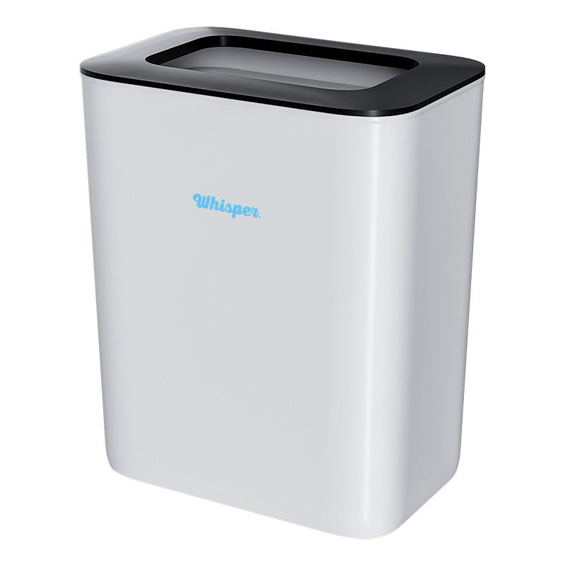 Waste Bin 26lt Free standing or wall mount White with Bracket