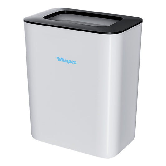 Waste Bin 26lt Free standing or wall mount White with Bracket